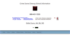 Desktop Screenshot of crime-scene-cleanup-school.com